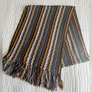 Missoni Vibrant Zigzag Knit Scarf